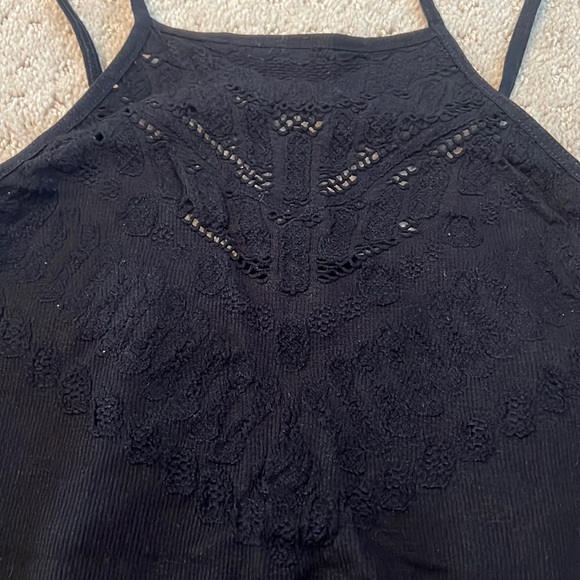 Free People Intimately Black Bodysuit. Size M/L - Picture 4 of 4